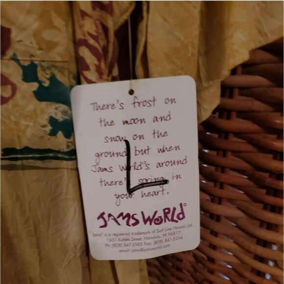 Vtg. NWT Jams World Aloha Shirt Short Set L - Picture 4 of 11